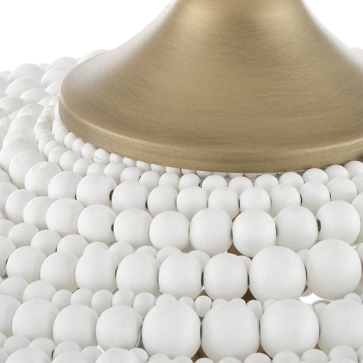 Biddeford White Beaded Pendant