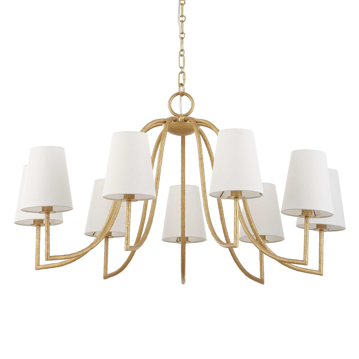 Seville 9 Light Gold Chandelier