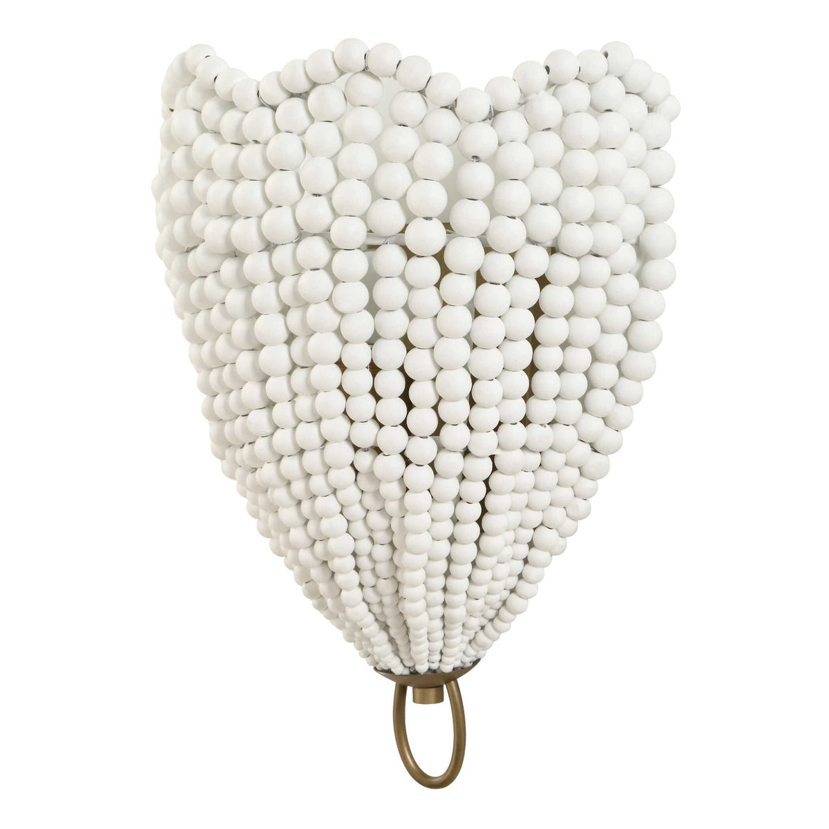 Biddeford 1 Light White Beaded Sconce
