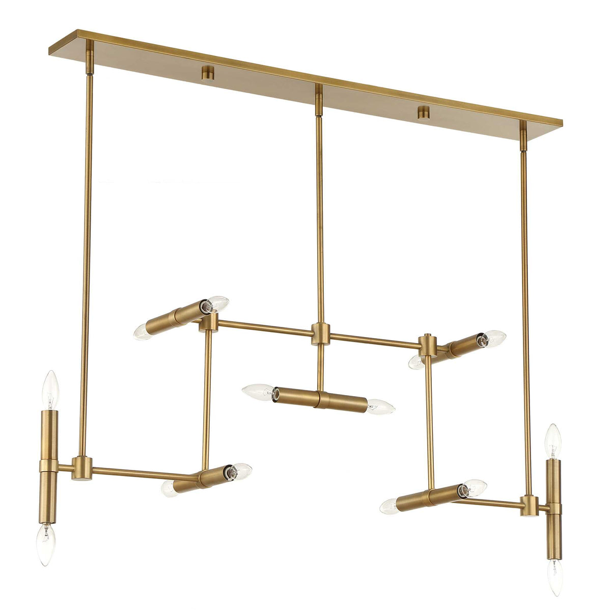 Cadre 14 Light Modern Linear Pendant