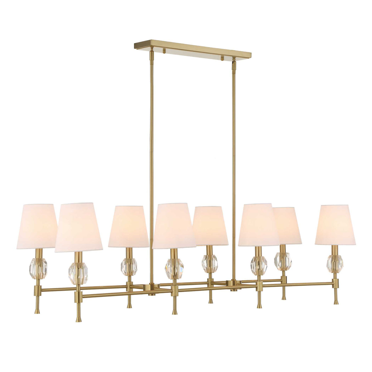 Arques 8 Light Linear Chandelier
