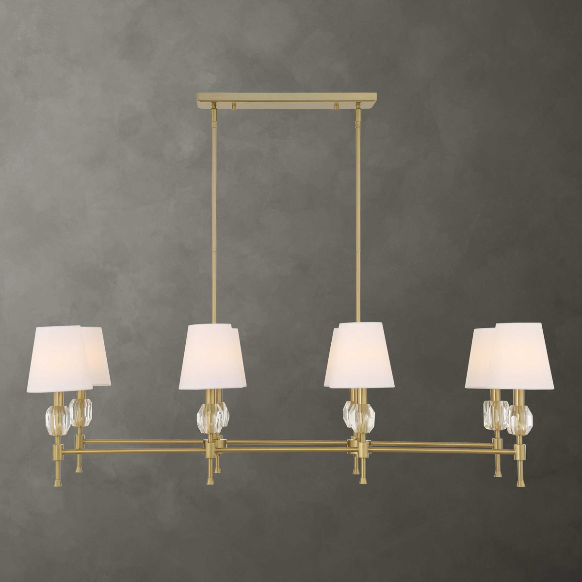 Arques 8 Light Linear Chandelier