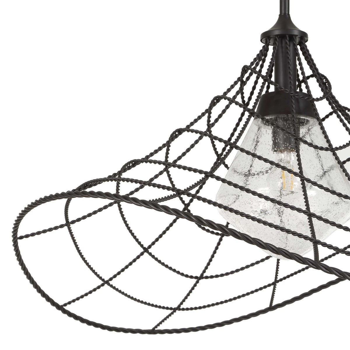 Whirlwind 1 Light Indoor-Outdoor Pendant