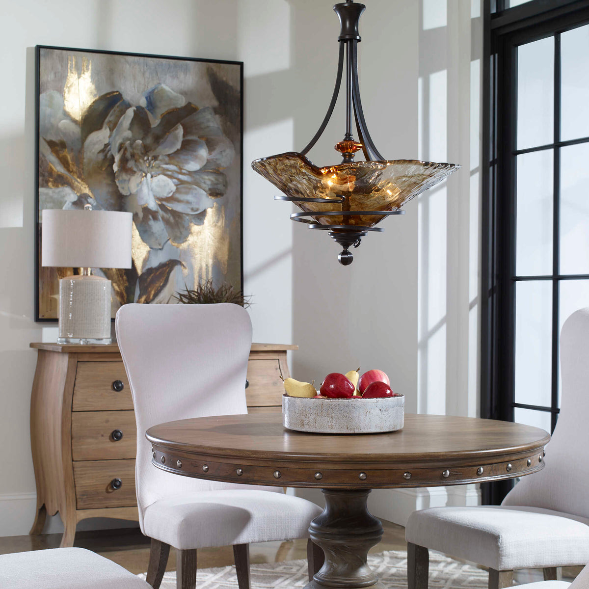 Vitalia 3 Light Oil Rubbed Bronze Pendant