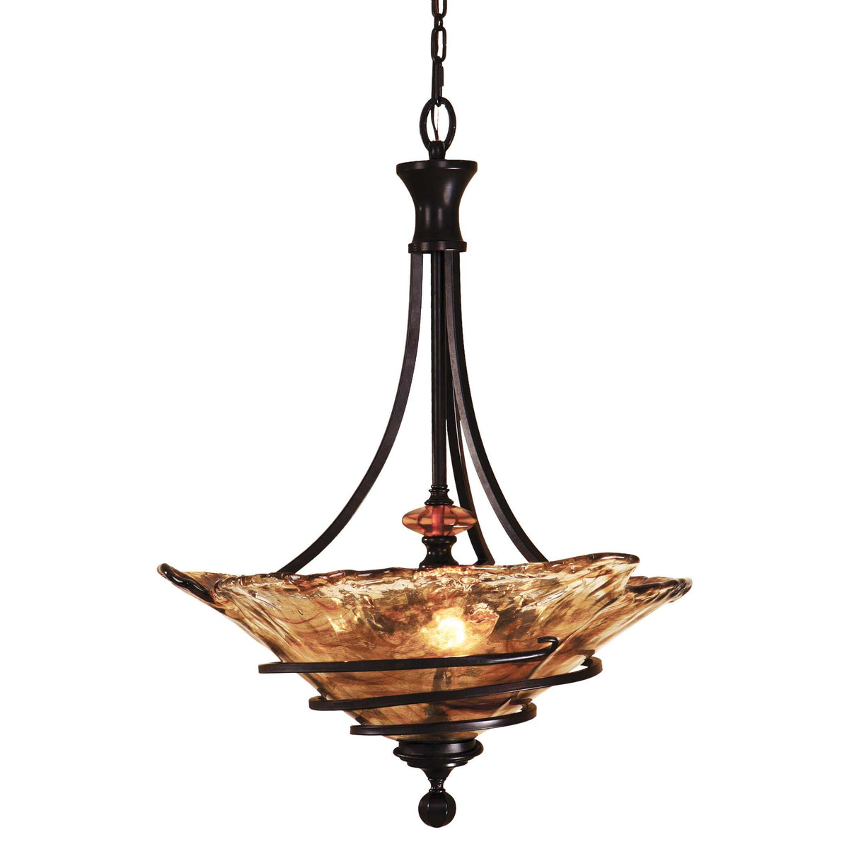 Vitalia 3 Light Oil Rubbed Bronze Pendant