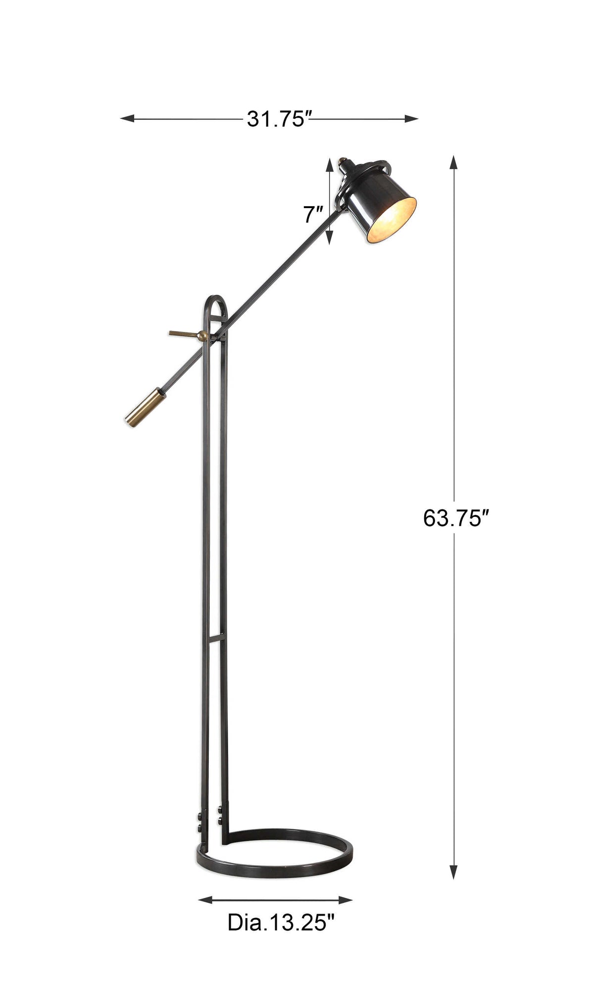 Chisum Dark Bronze Floor Lamp