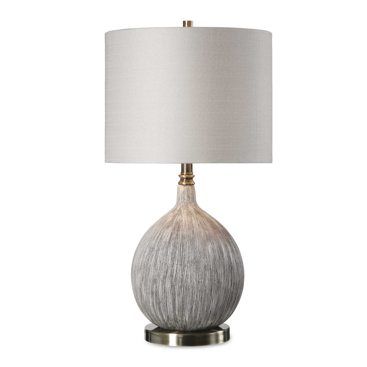 Hedera Textured Ivory Table Lamp