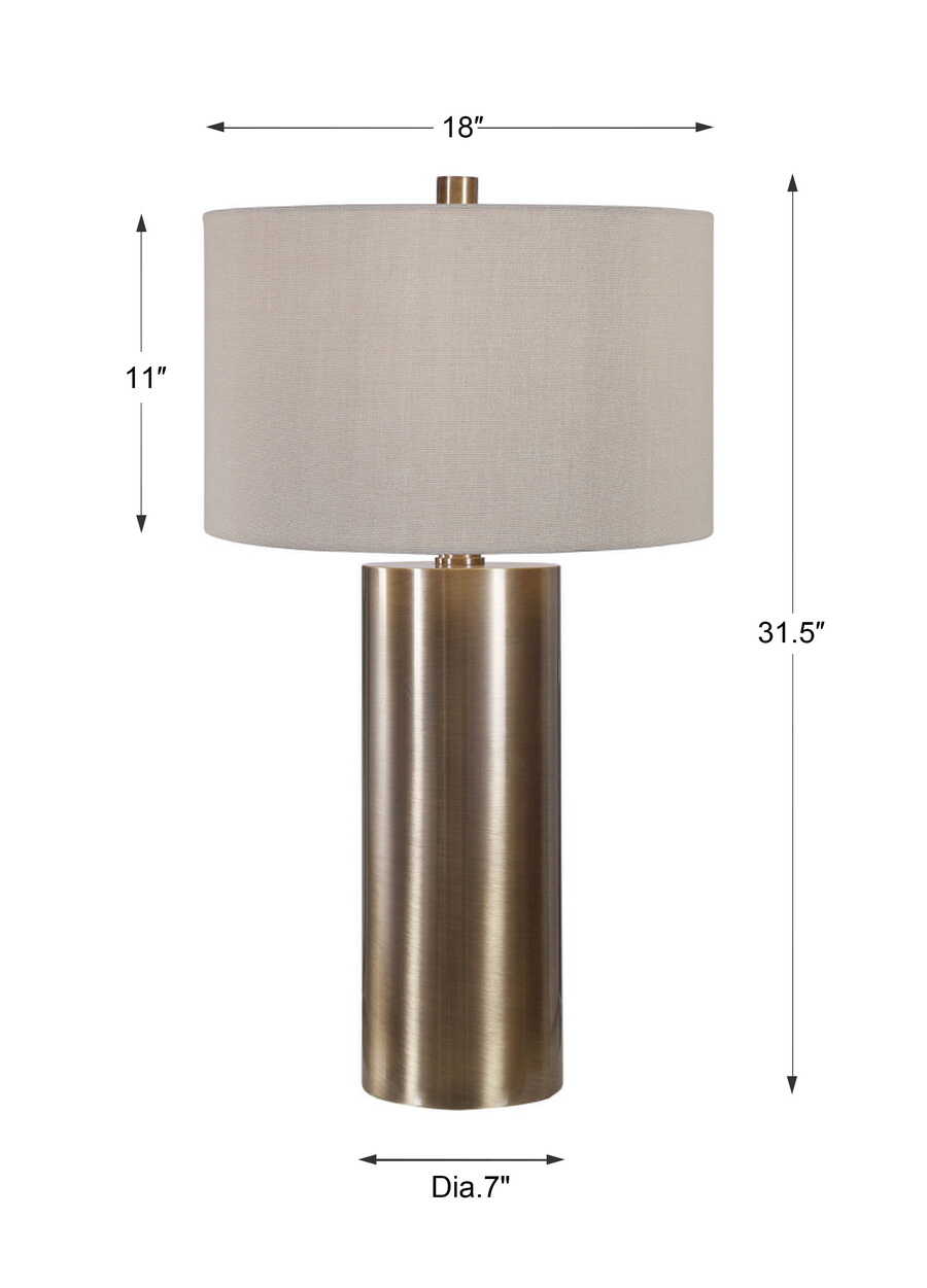 Taria Brushed Brass Table Lamp