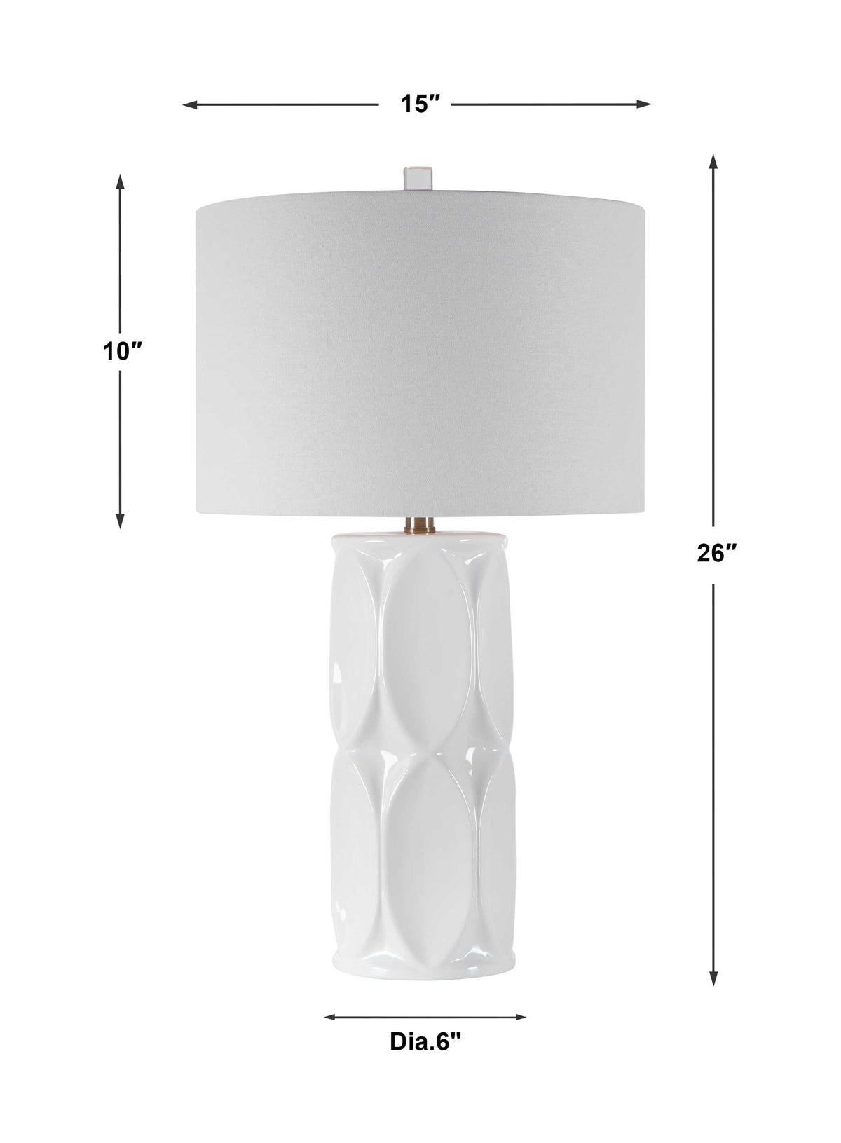 Sinclair White Table Lamp