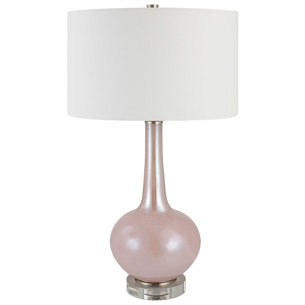 Rosa Pink Glass Table Lamp
