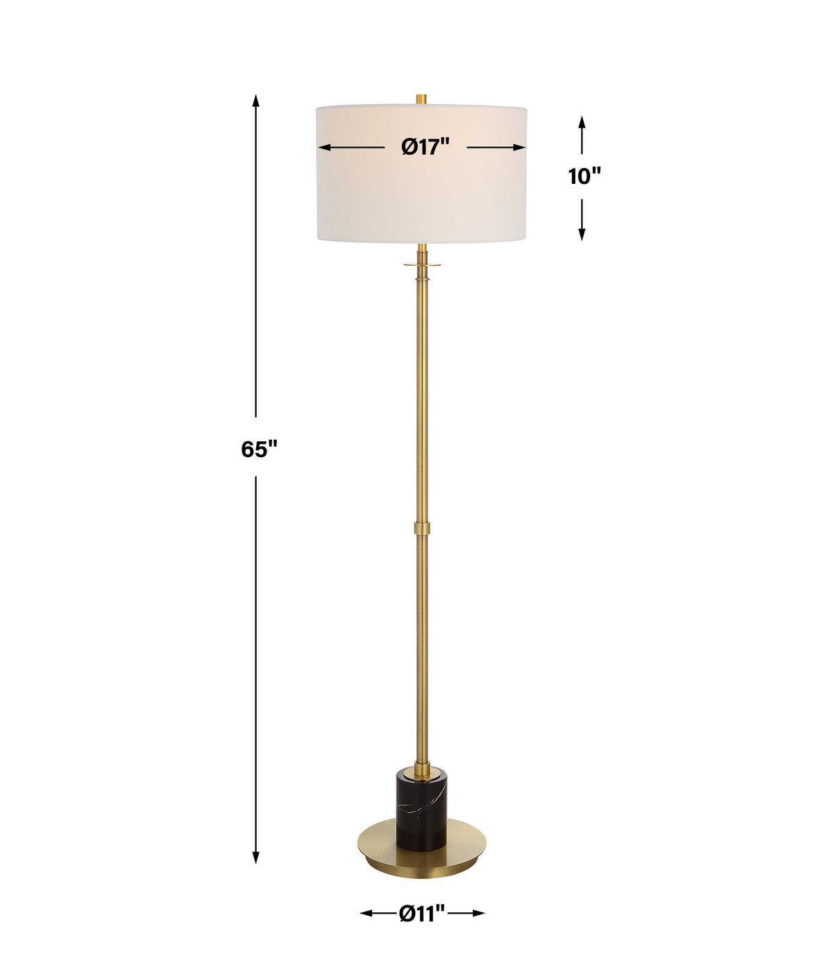 Guard Brass Floor Lamp