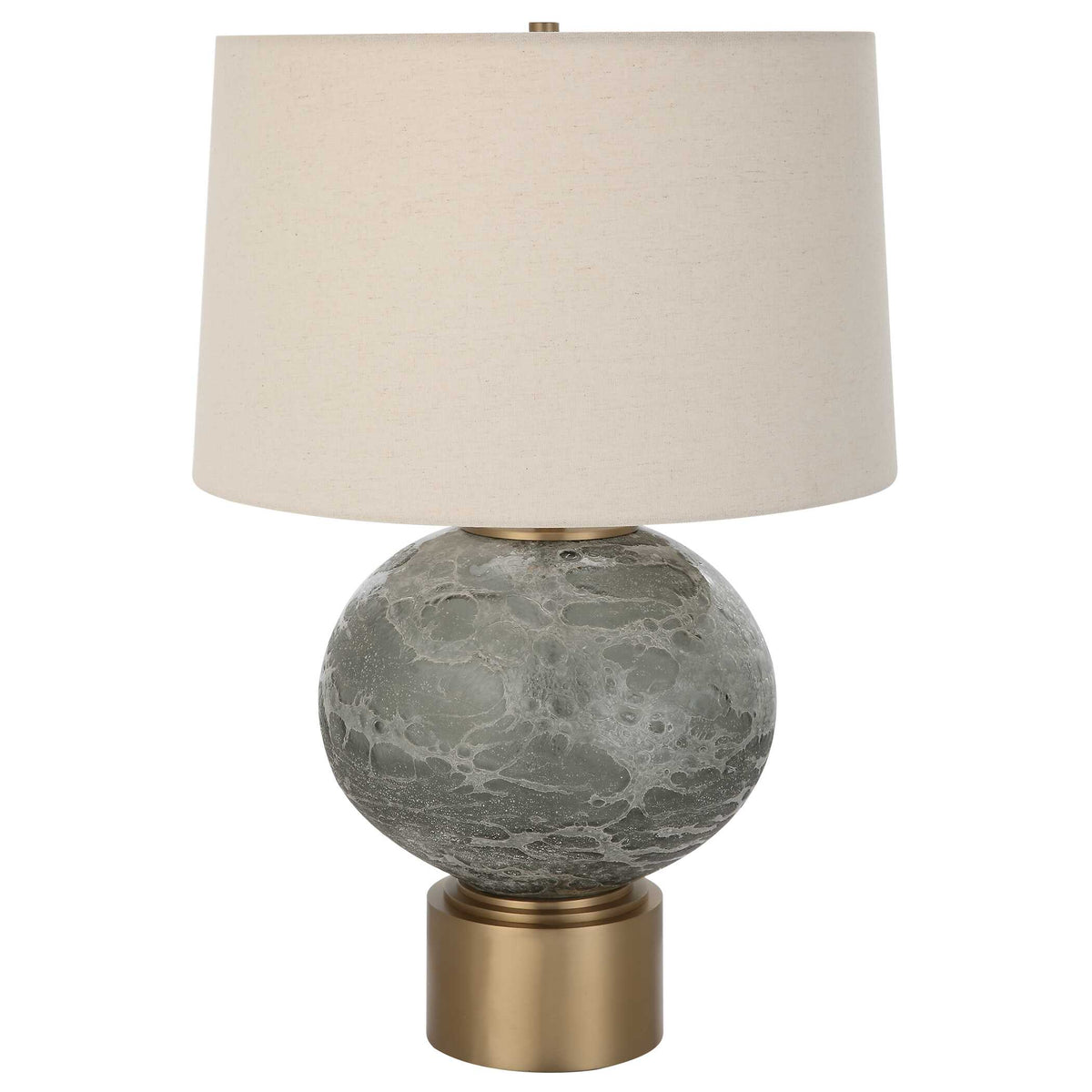 Lunia Gray Glass Table Lamp