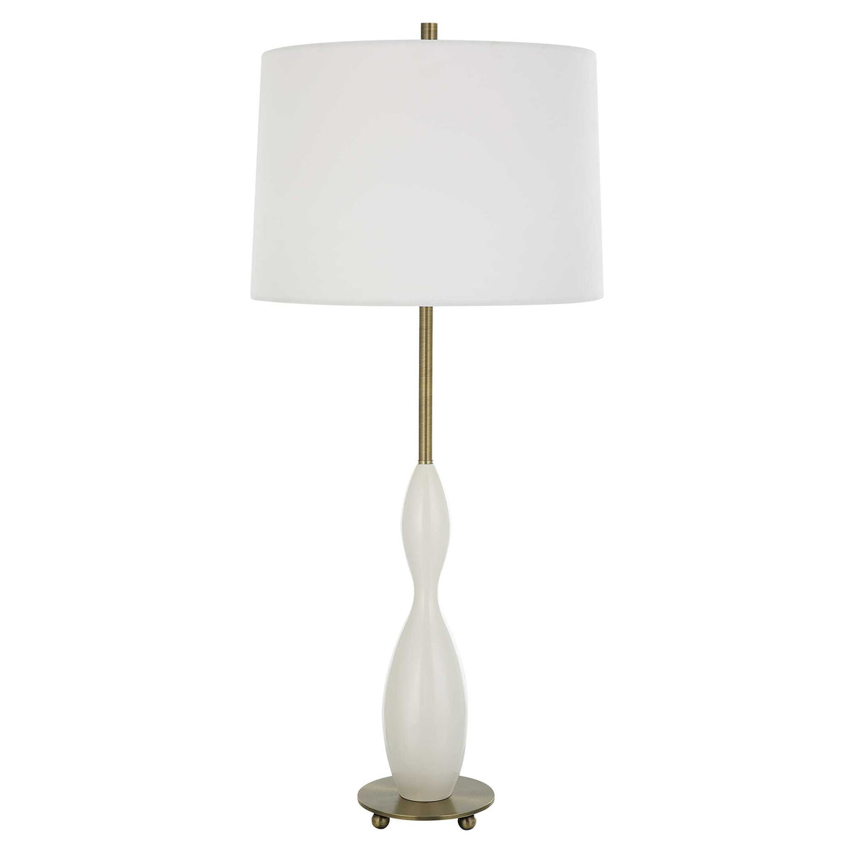 Annora Glossy White Table Lamp