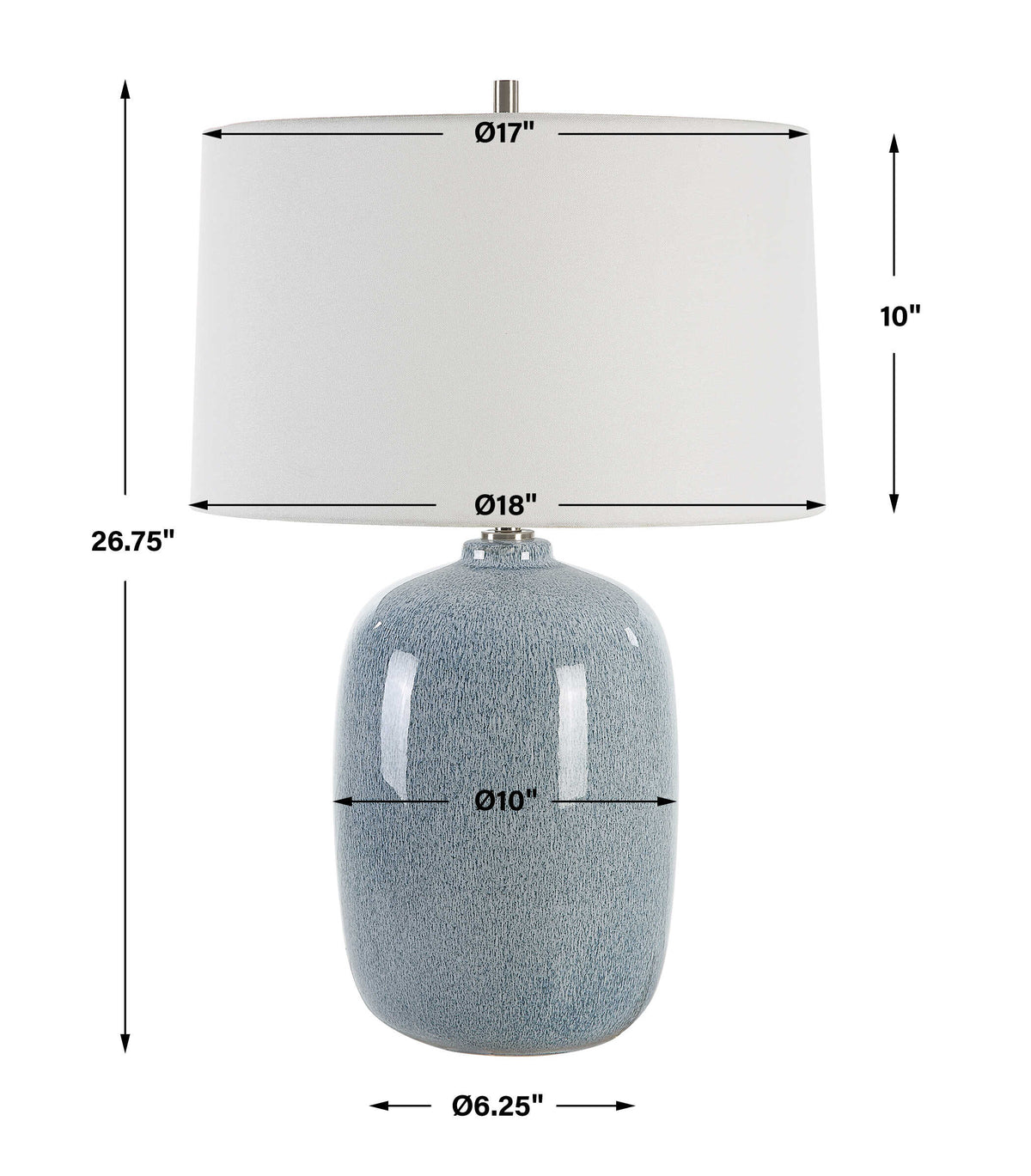 Jubilee Sky Blue Table Lamp