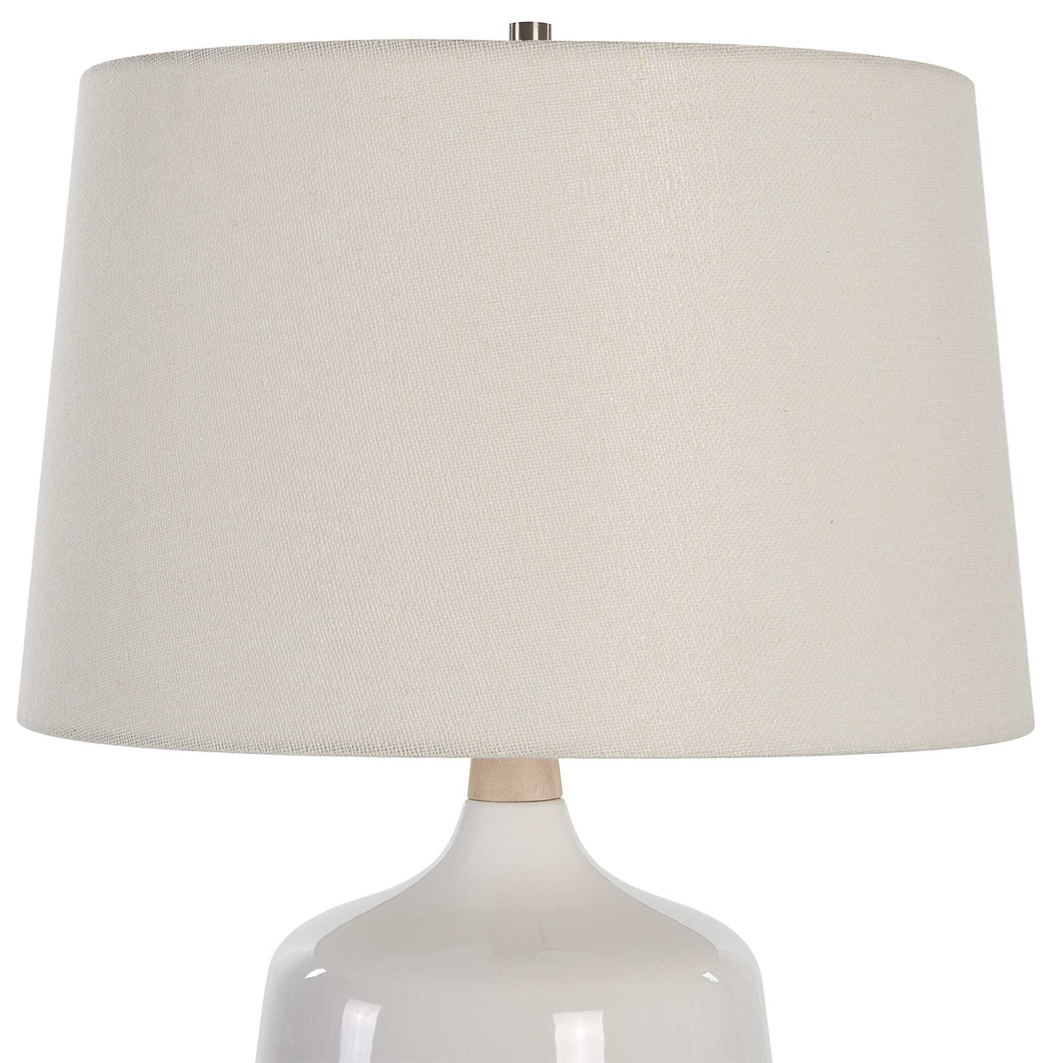 Opal Gloss White Table Lamp