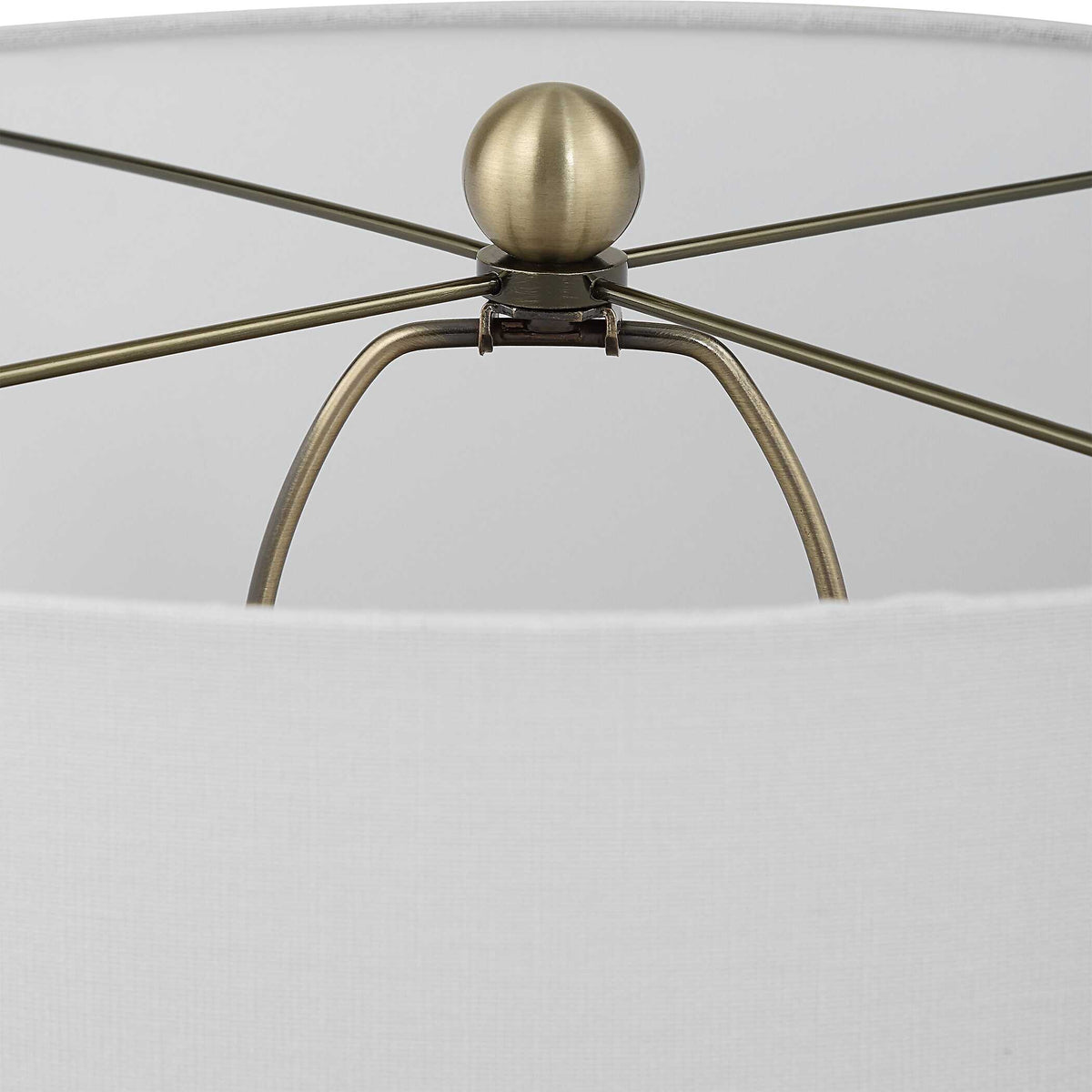 Graphite Ribbed Table Lamp