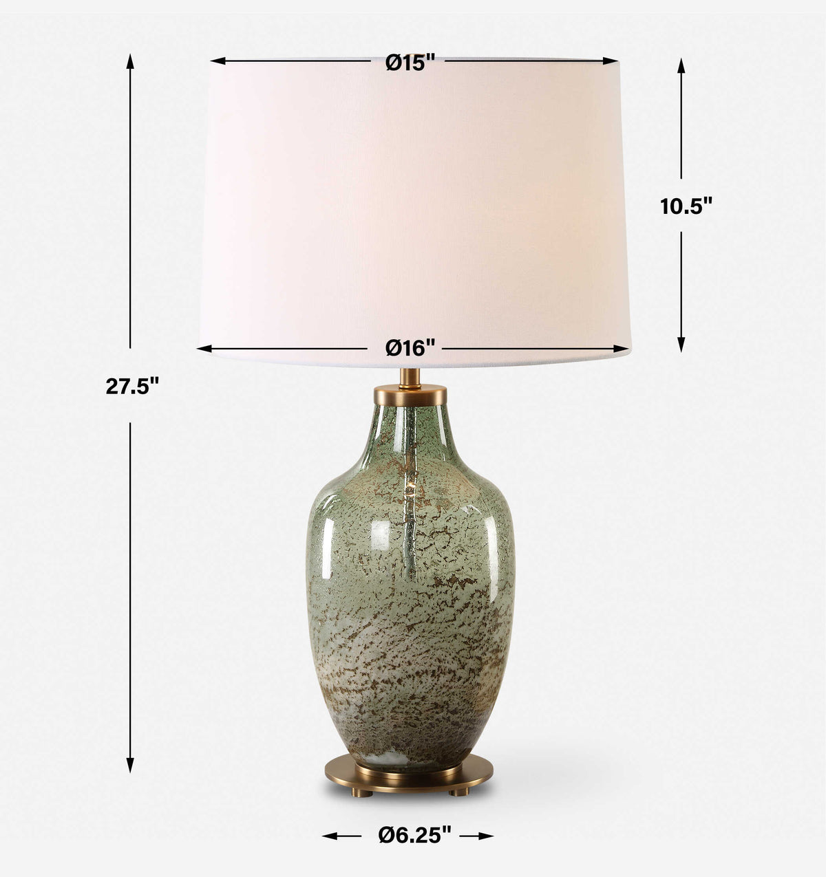 Chianti Olive Glass Table Lamp