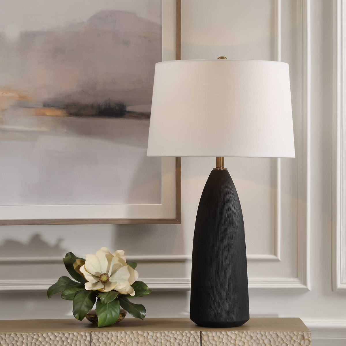 Jett Black Table Lamp