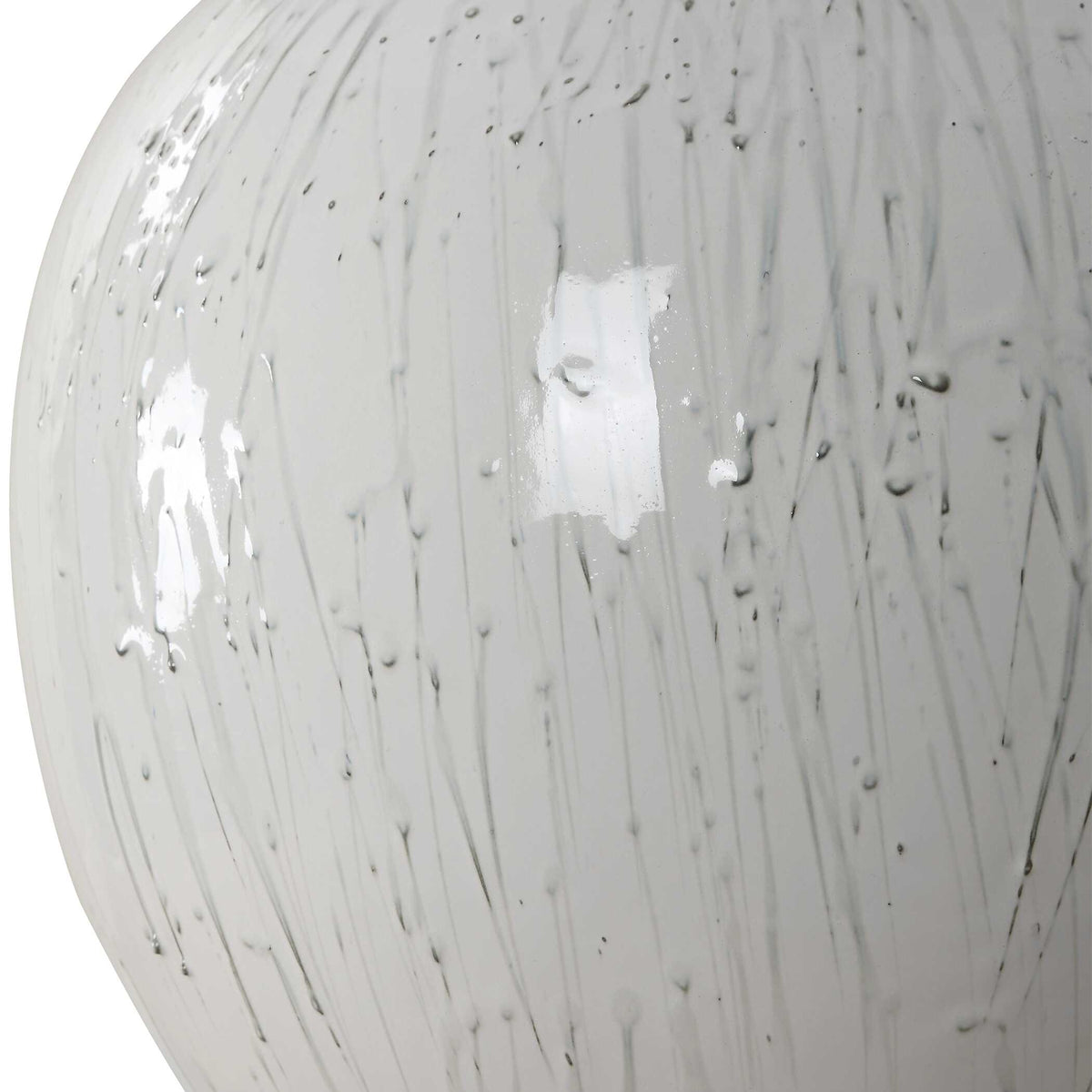 Dribble White Glaze Table Lamp