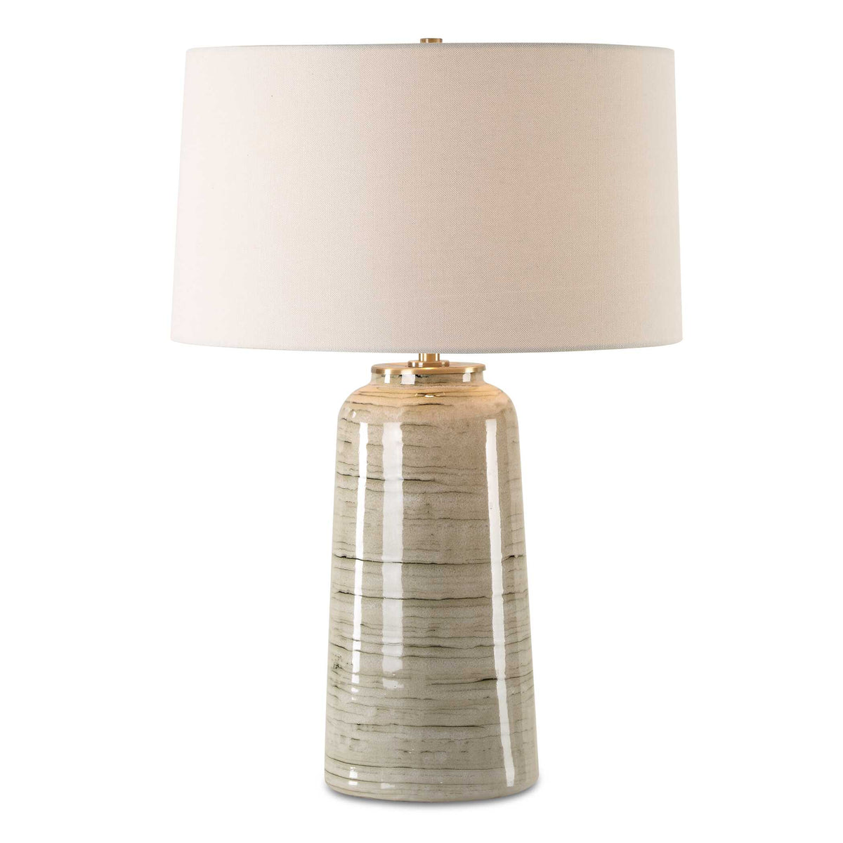Strata Tan Glaze Table Lamp