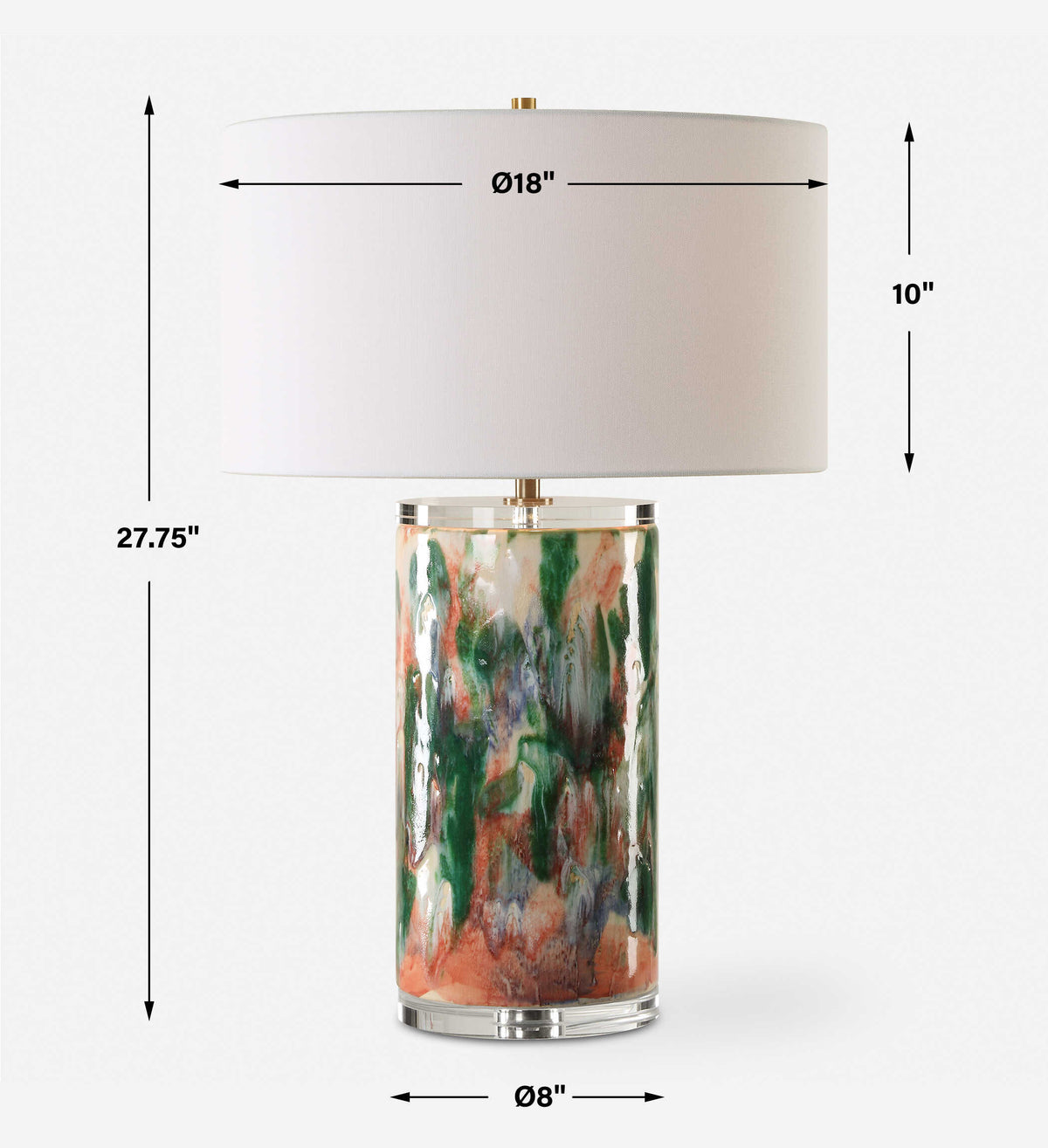 Verdant Multi-Colored Table Lamp