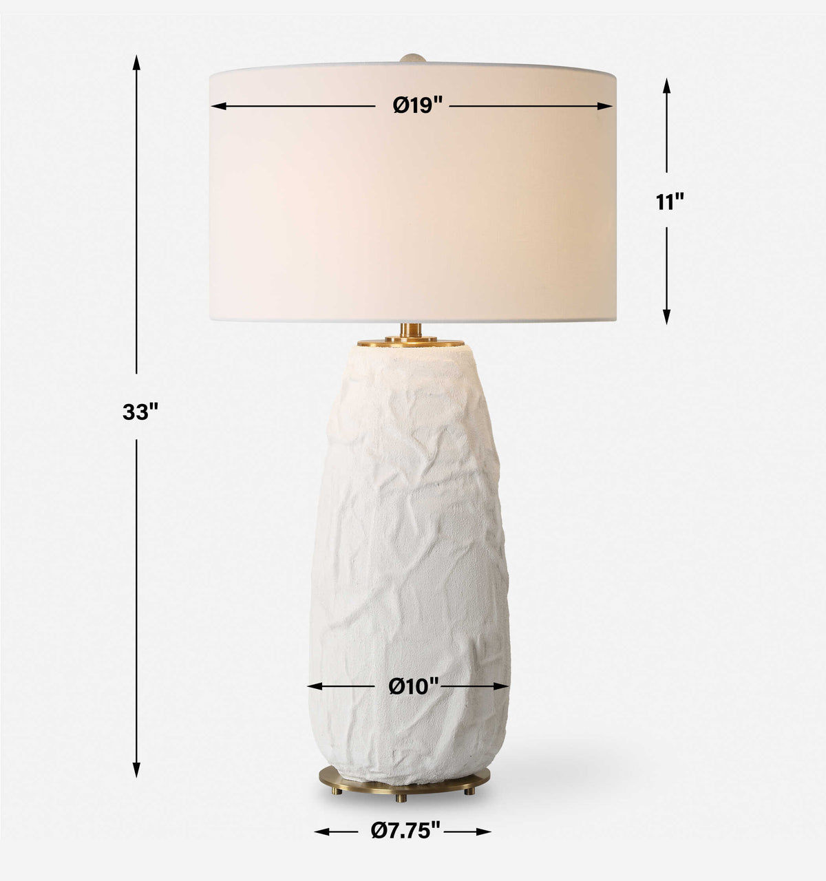 Vida White Table Lamp