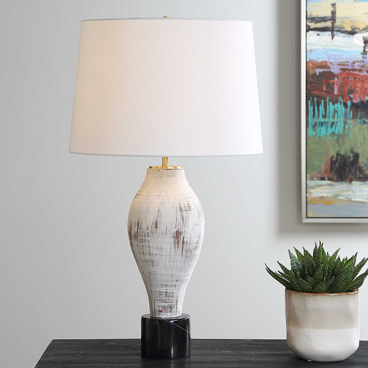 Magdaline Rustic Table Lamp