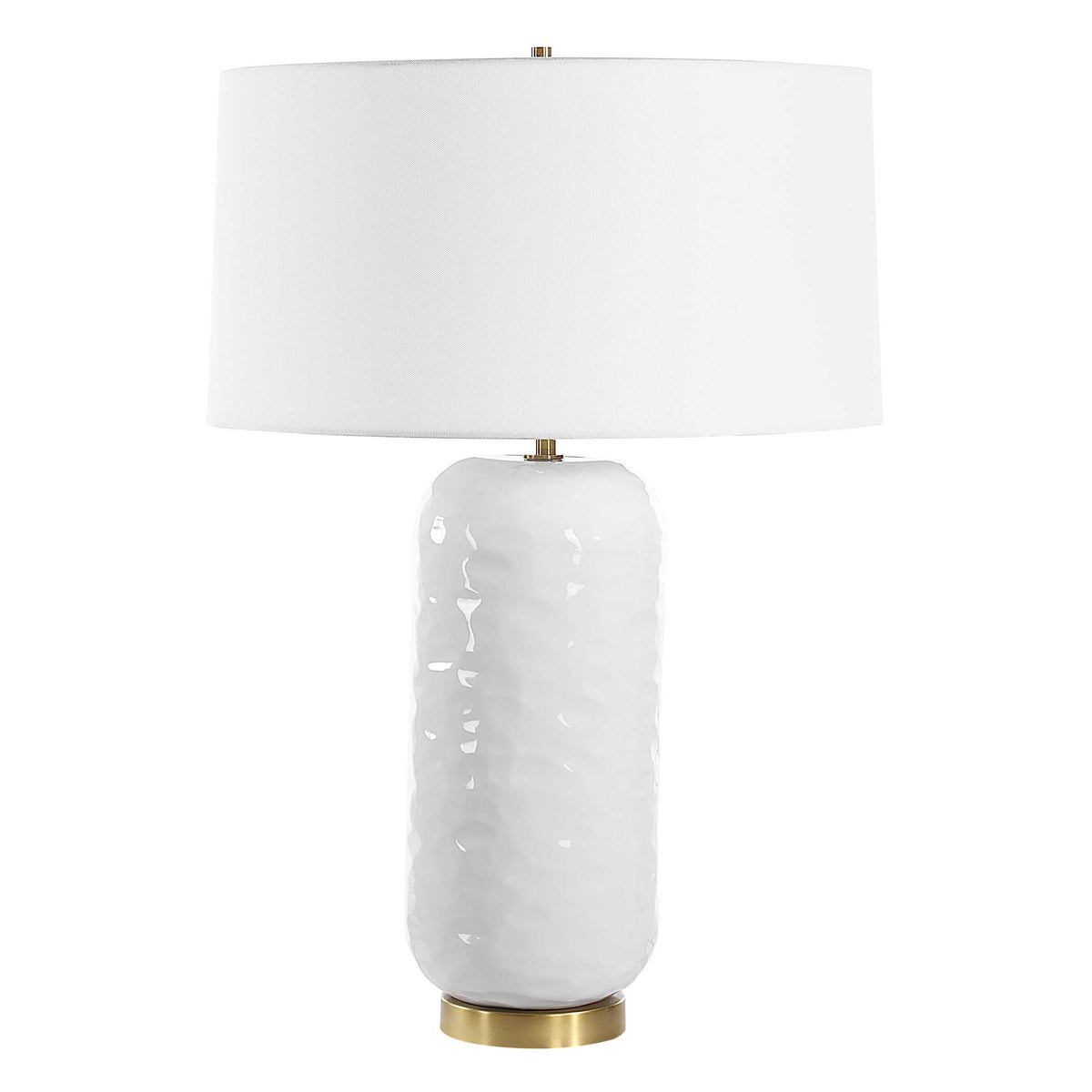 Iona White Glaze Table Lamp
