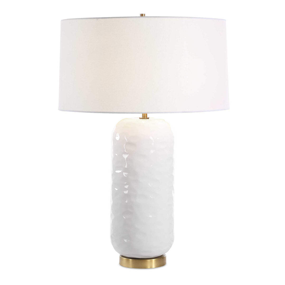 Iona White Glaze Table Lamp