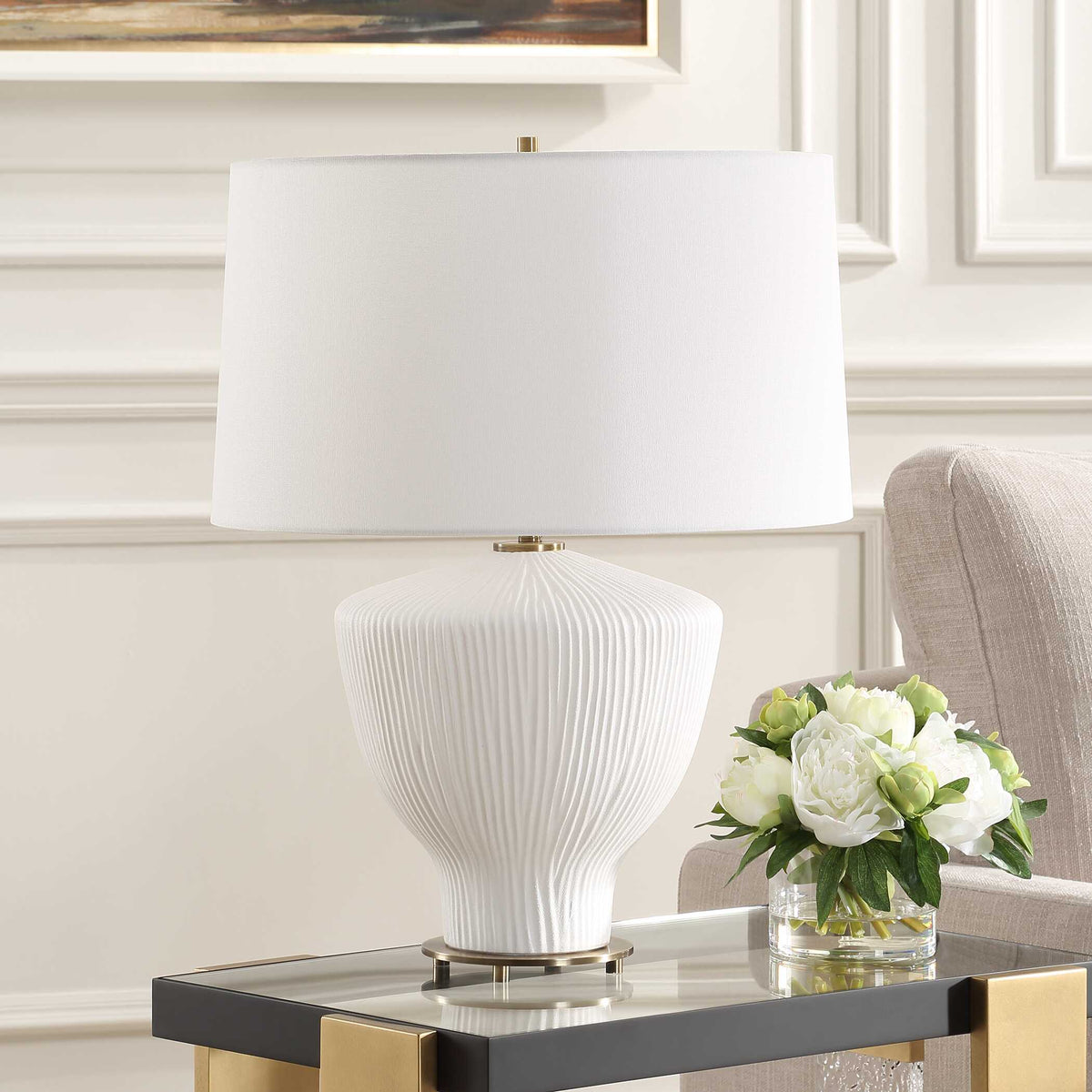 Maisie White Table Lamp