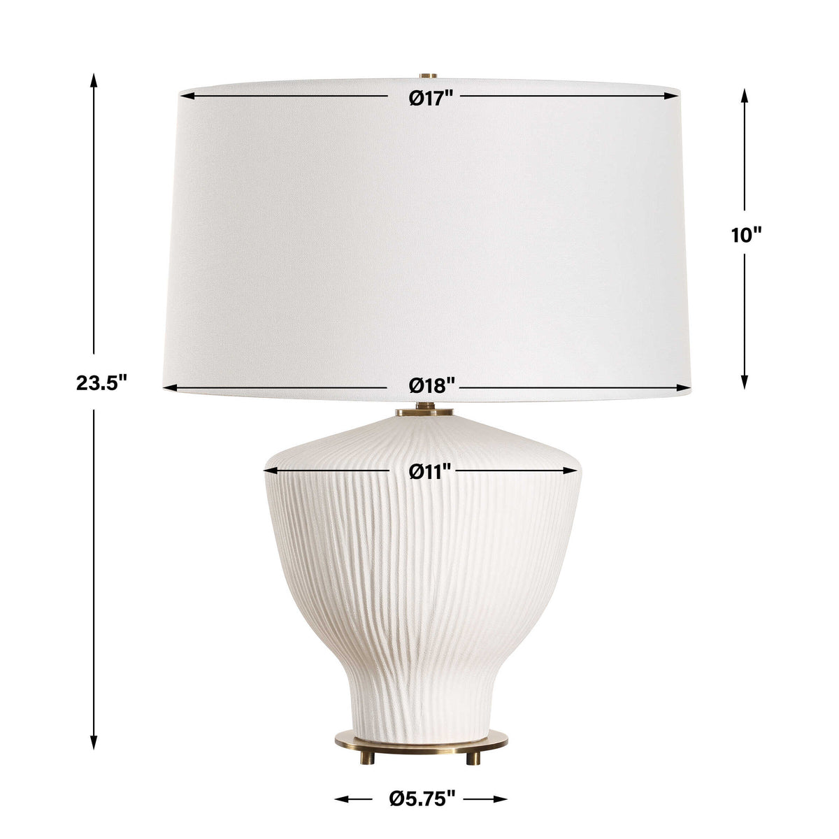 Maisie White Table Lamp