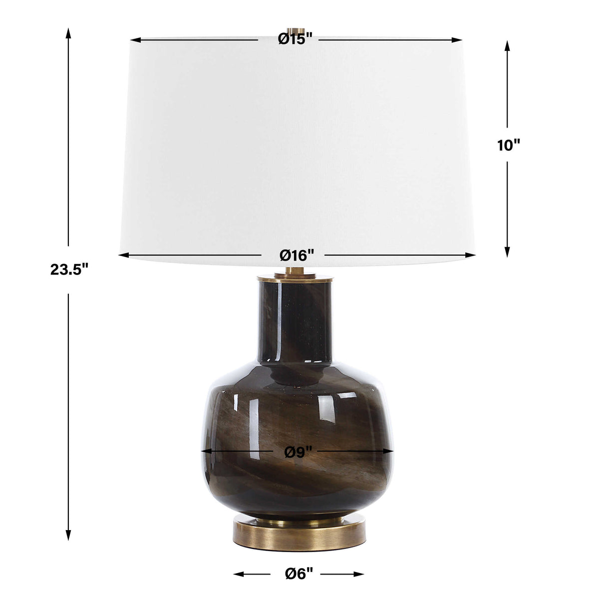 Buchanan Charcoal Table Lamp