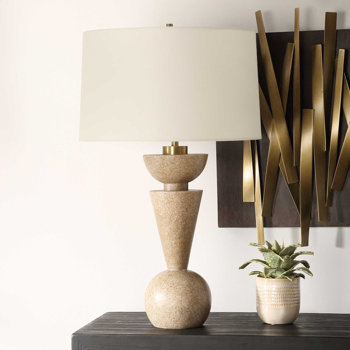 Cullum Geometric Table Lamp