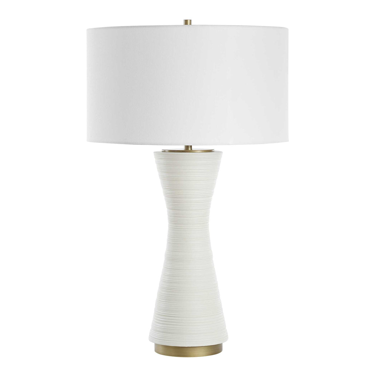 Ridgeline Matte White Table Lamp