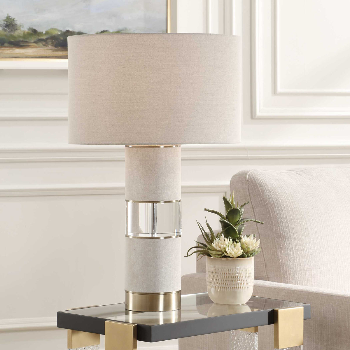 Maliyah Linen Table Lamp
