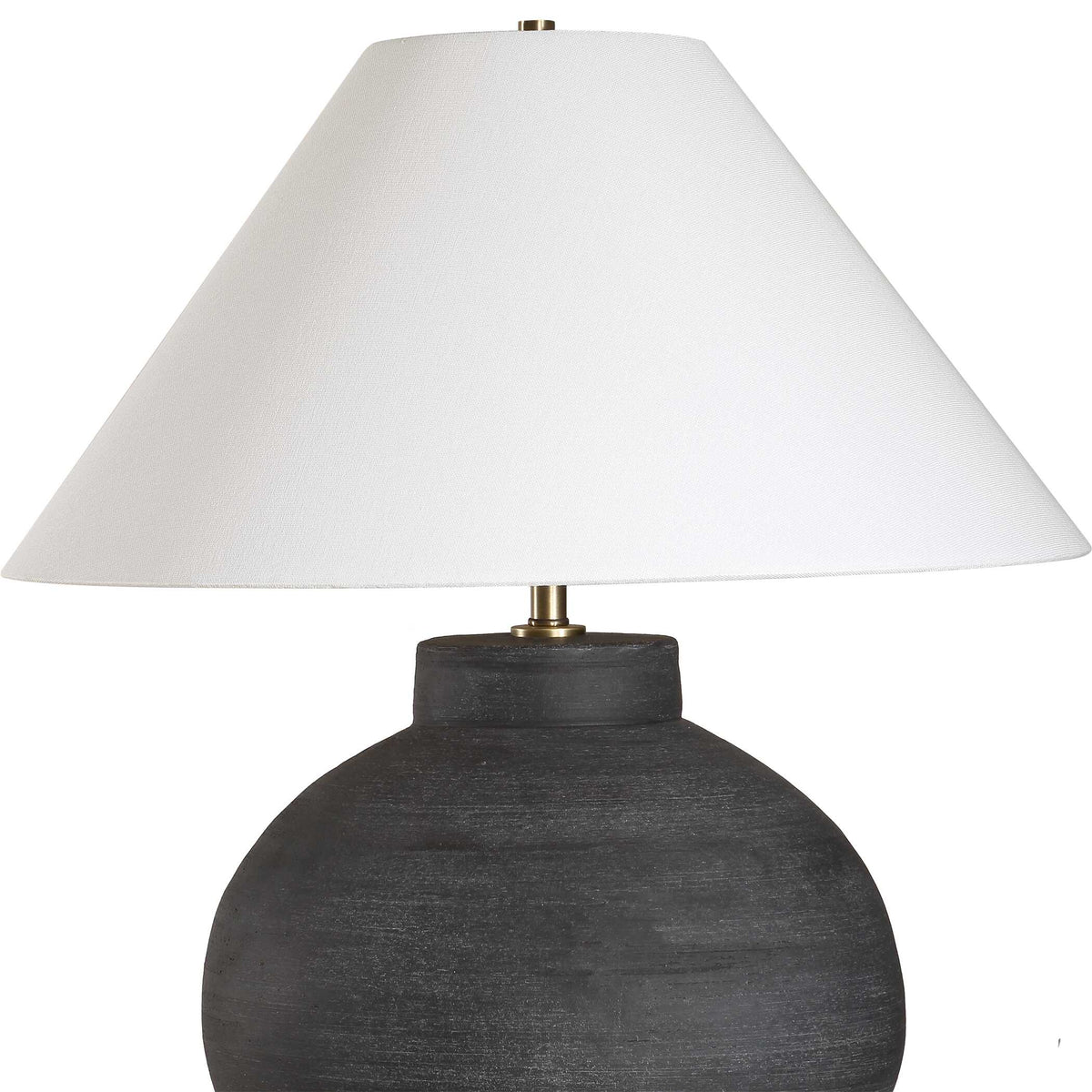 Tramore Rustic Charcoal Table Lamp