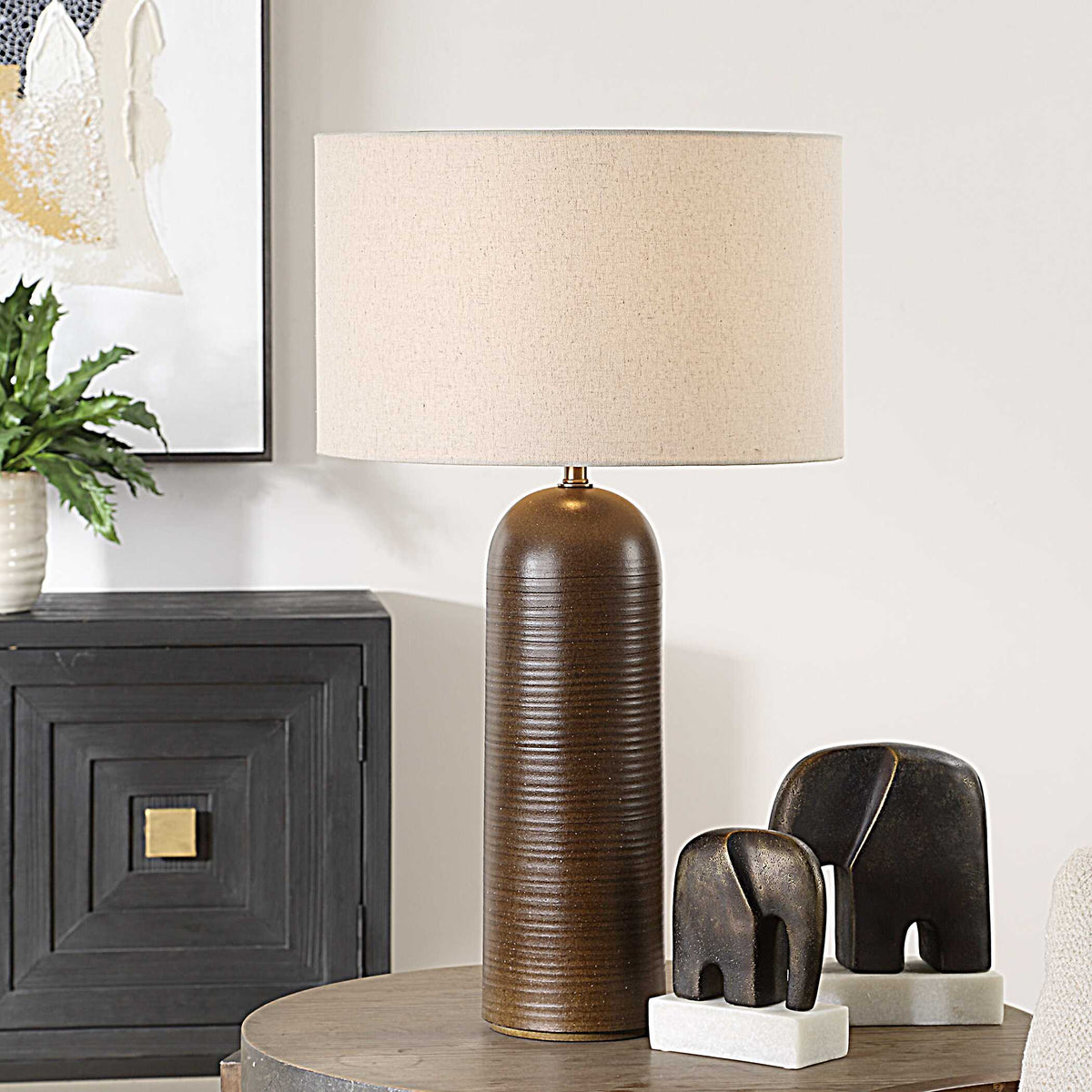 Trexler Brown Table Lamp
