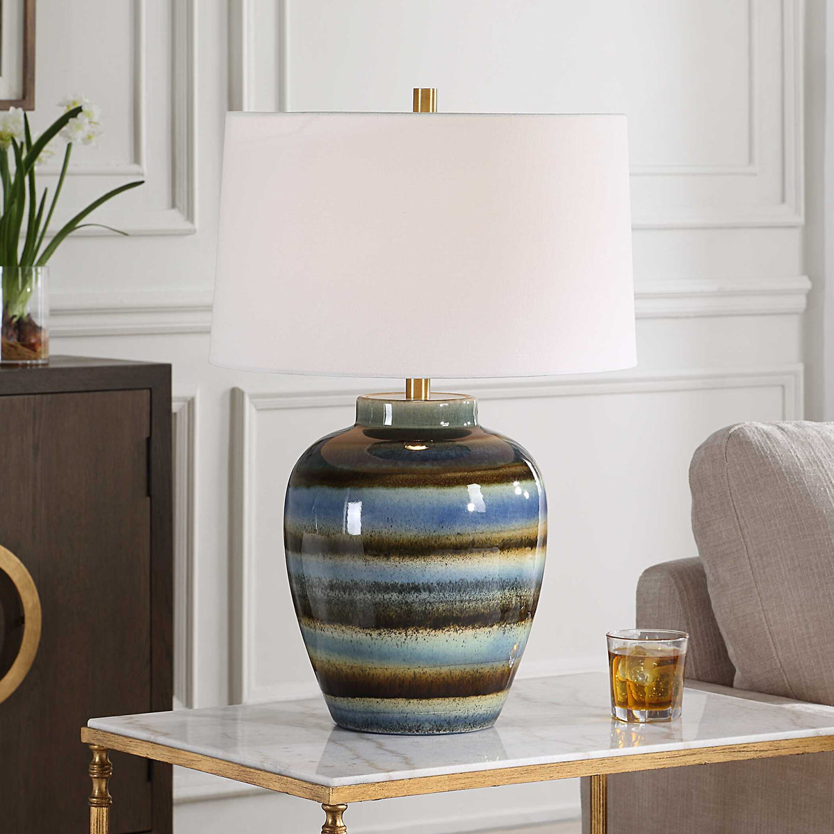 Judarn Blue Brown Table Lamp