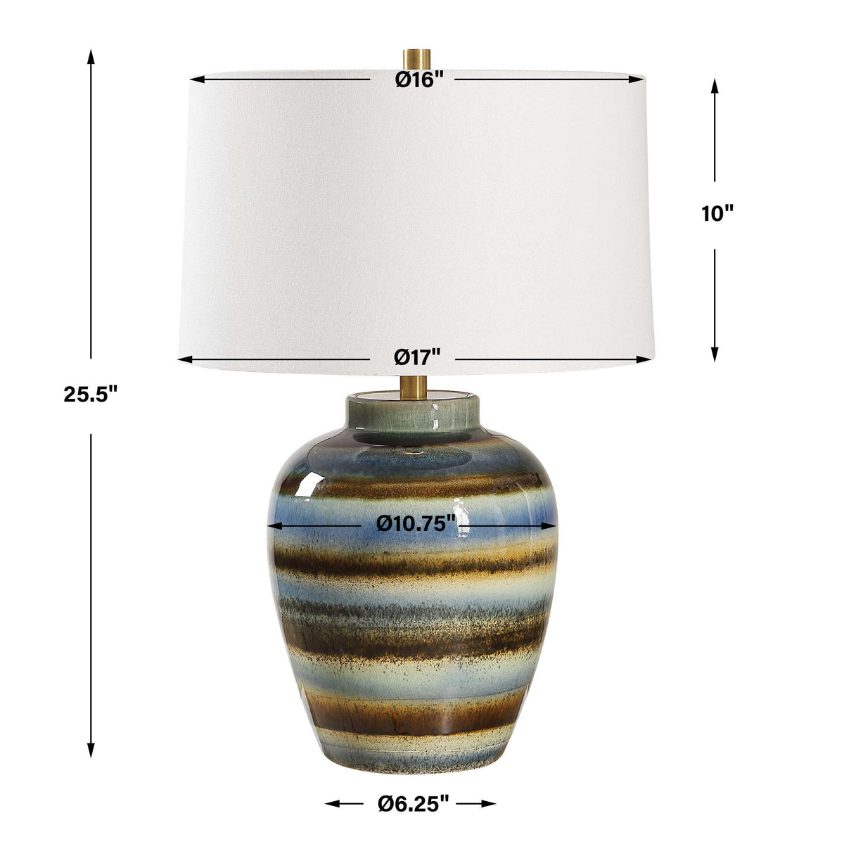 Judarn Blue Brown Table Lamp