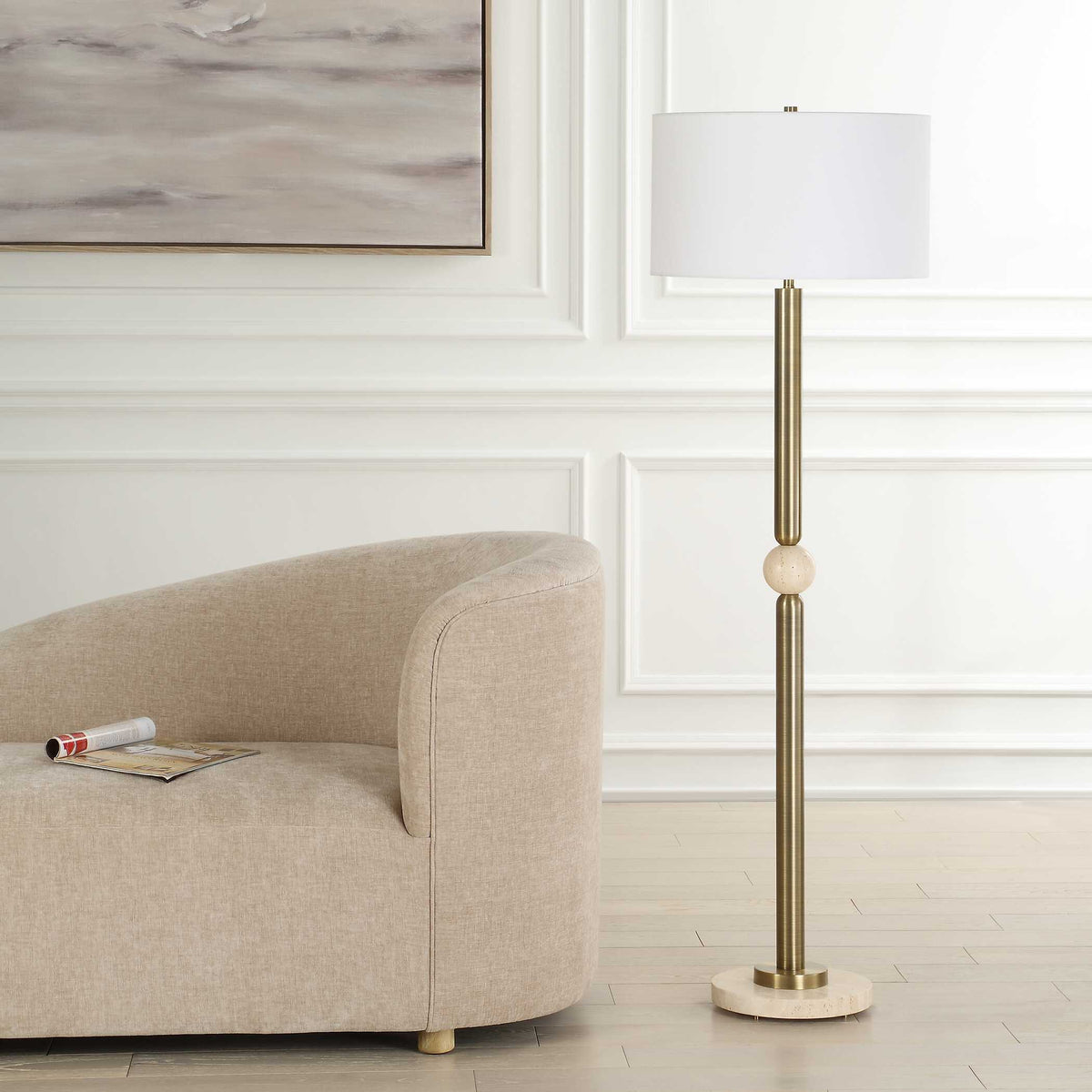 Hudson Gold Floor Lamp