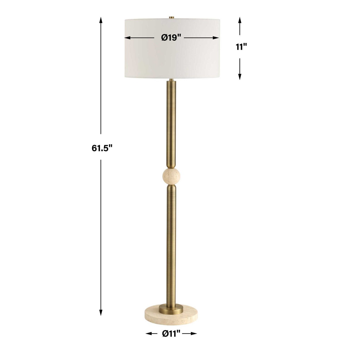 Hudson Gold Floor Lamp