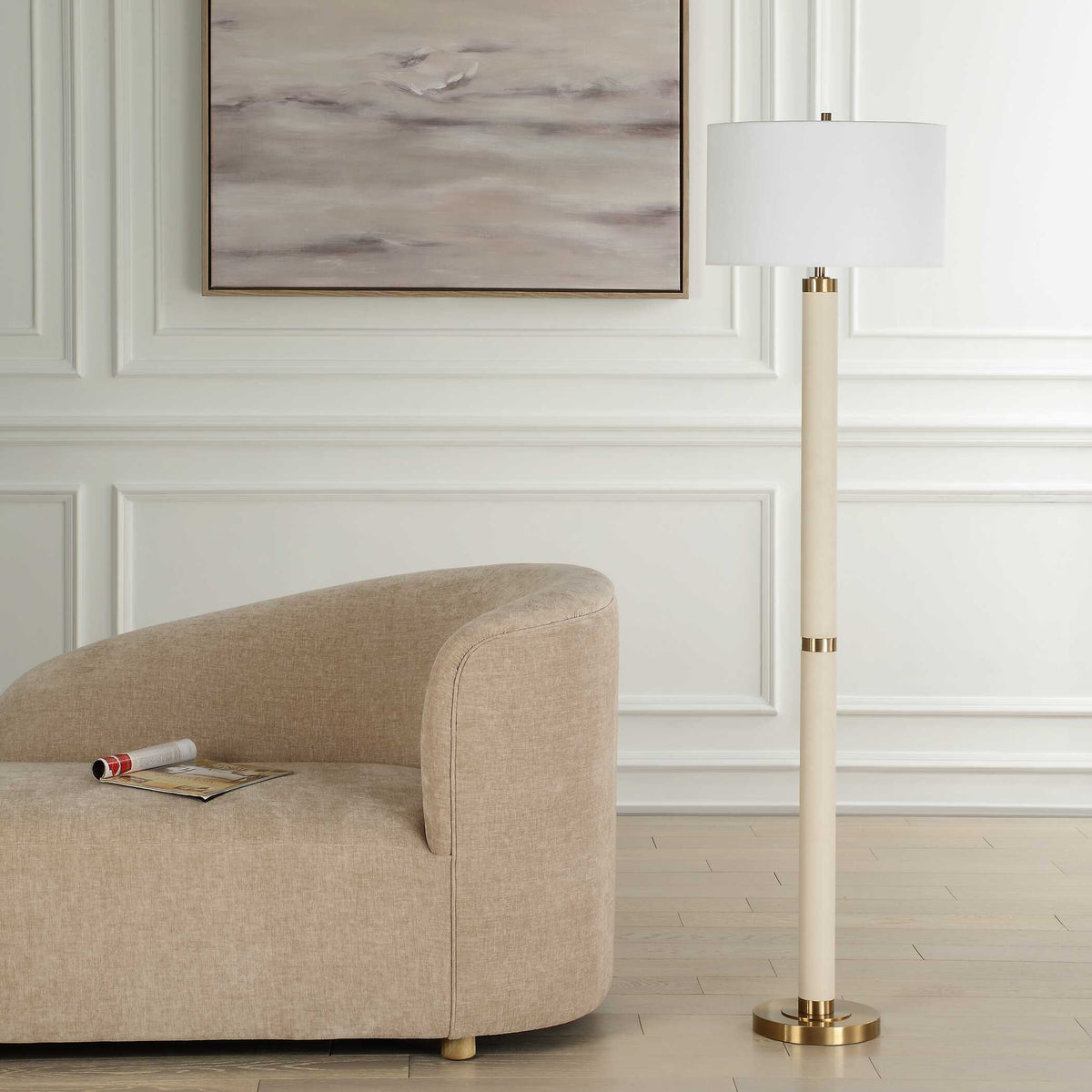 Wessex White Floor Lamp