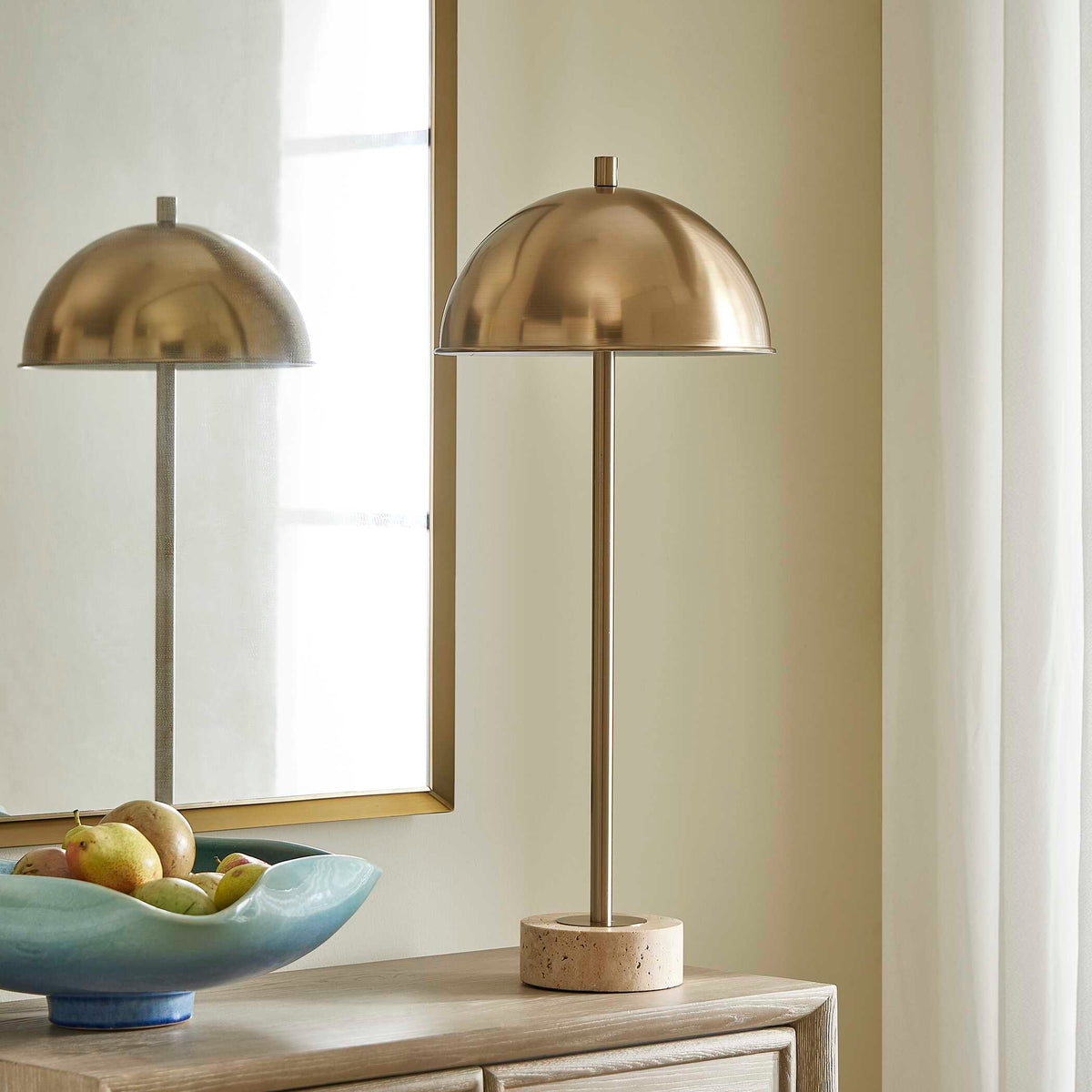 Dunham Brass Buffet Lamp