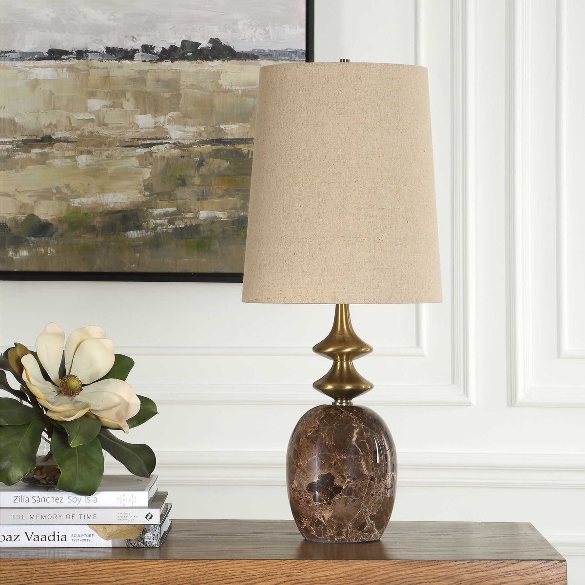Percy Brown Marble Buffet Lamp