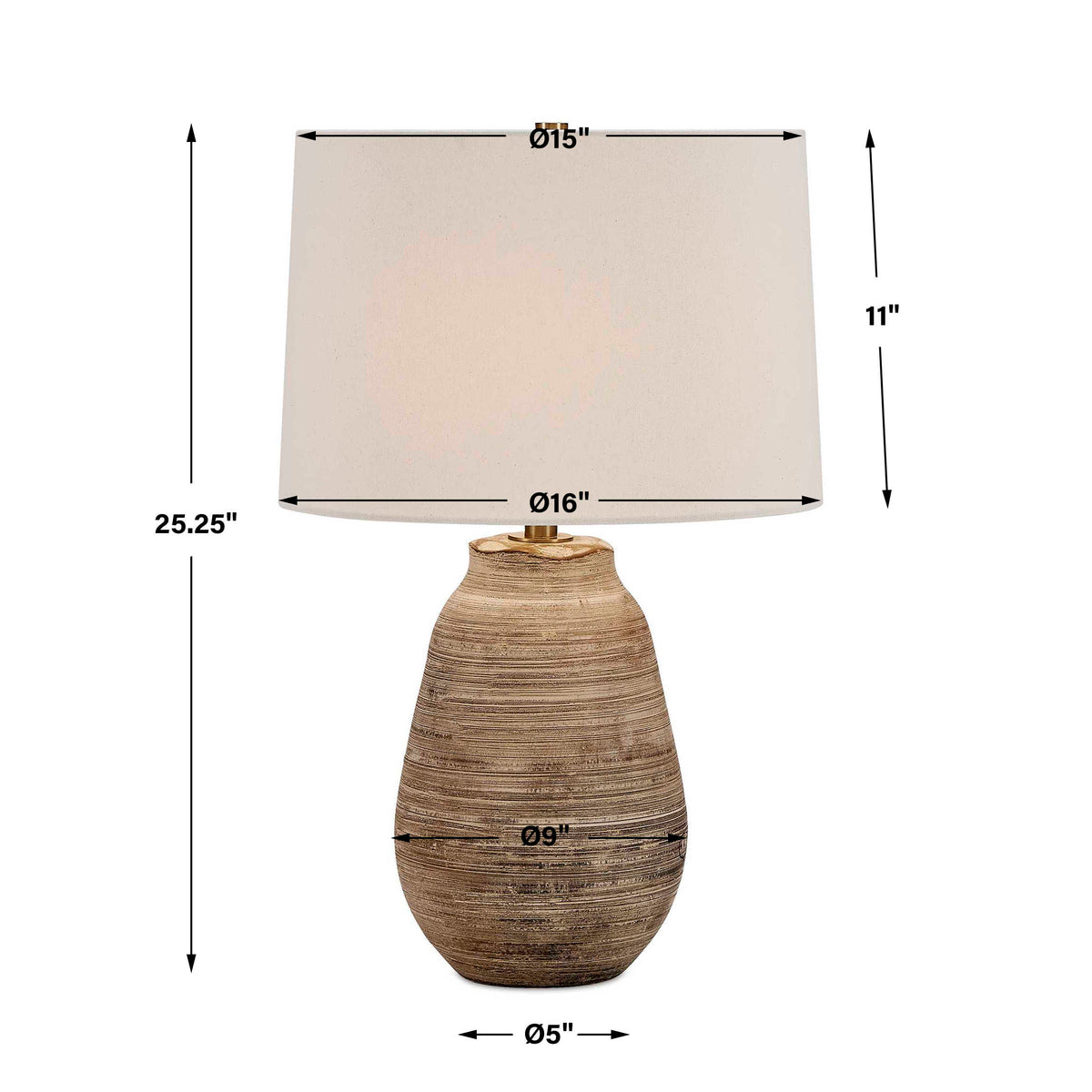 Tonachio Etched Urn Table Lamp