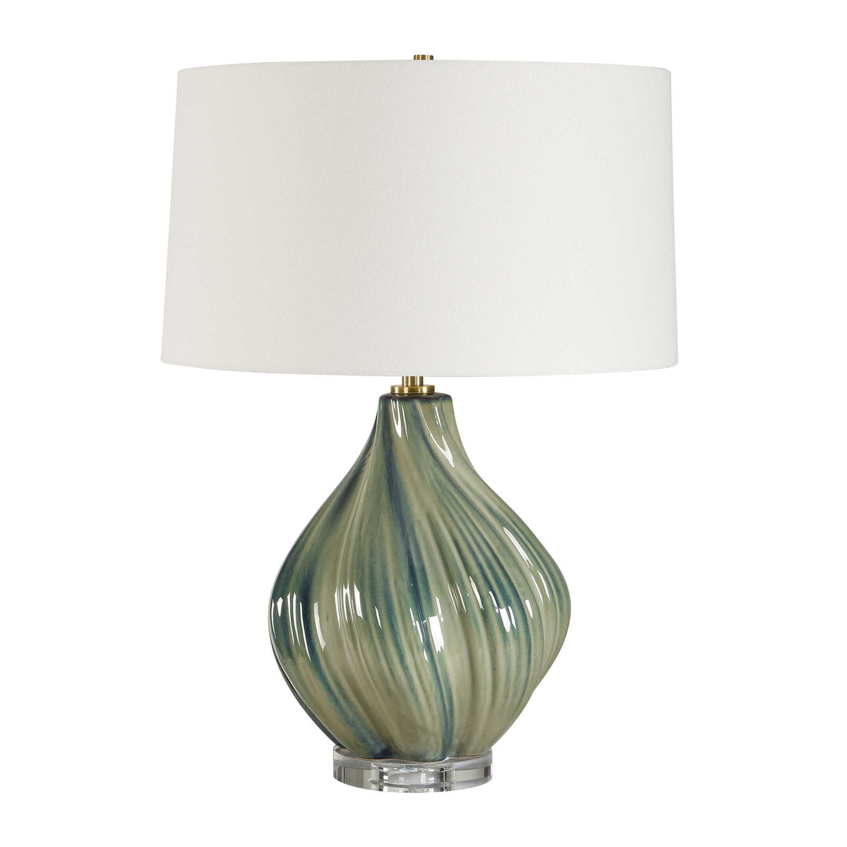 Tausha Green Table Lamp
