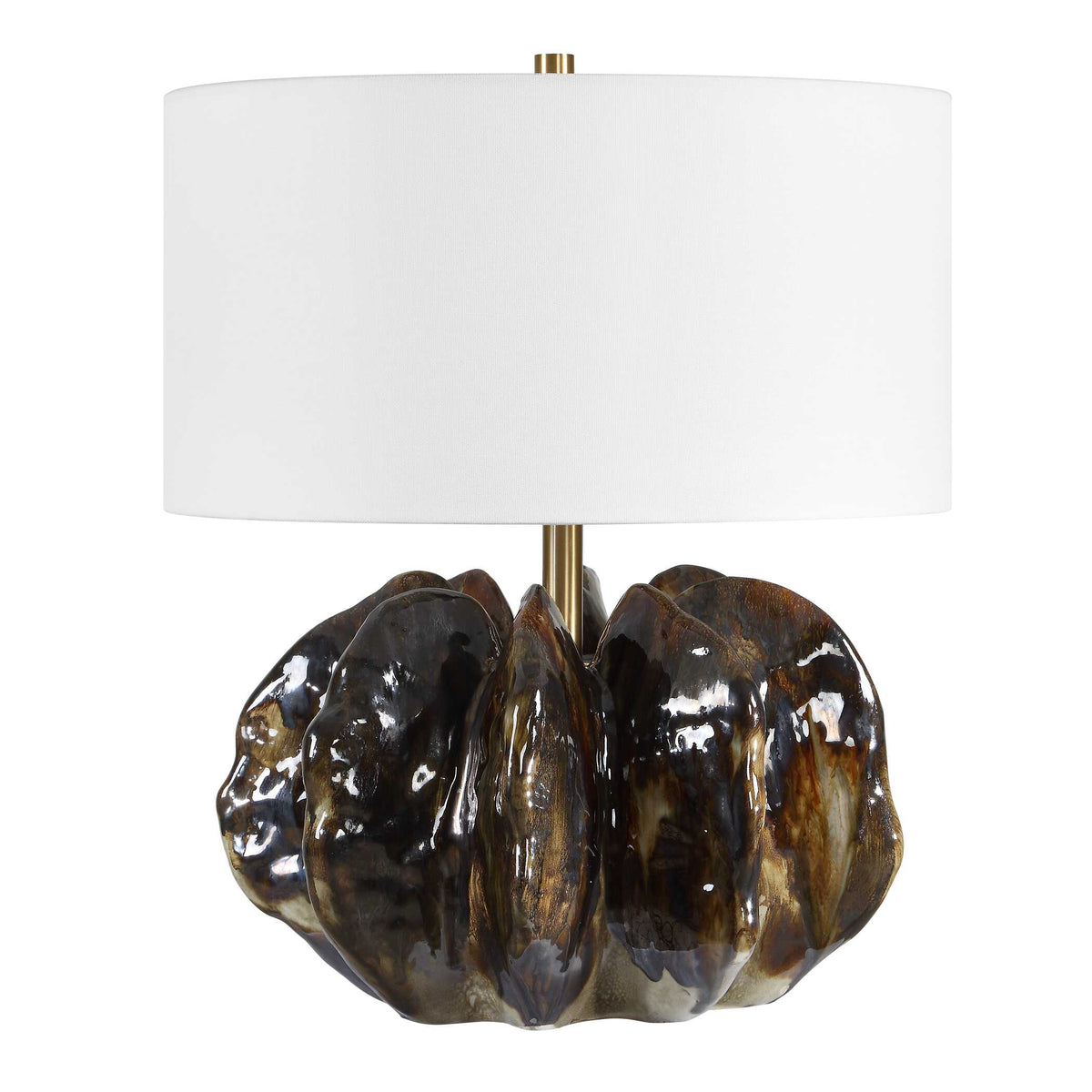 Jaudon Brown Glass Table Lamp