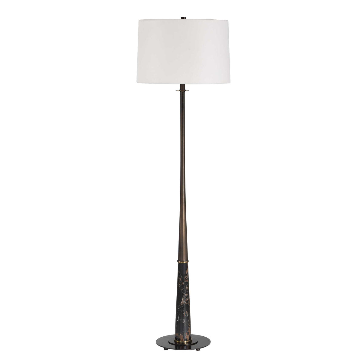 Tallarico Brass & Marble Floor Lamp