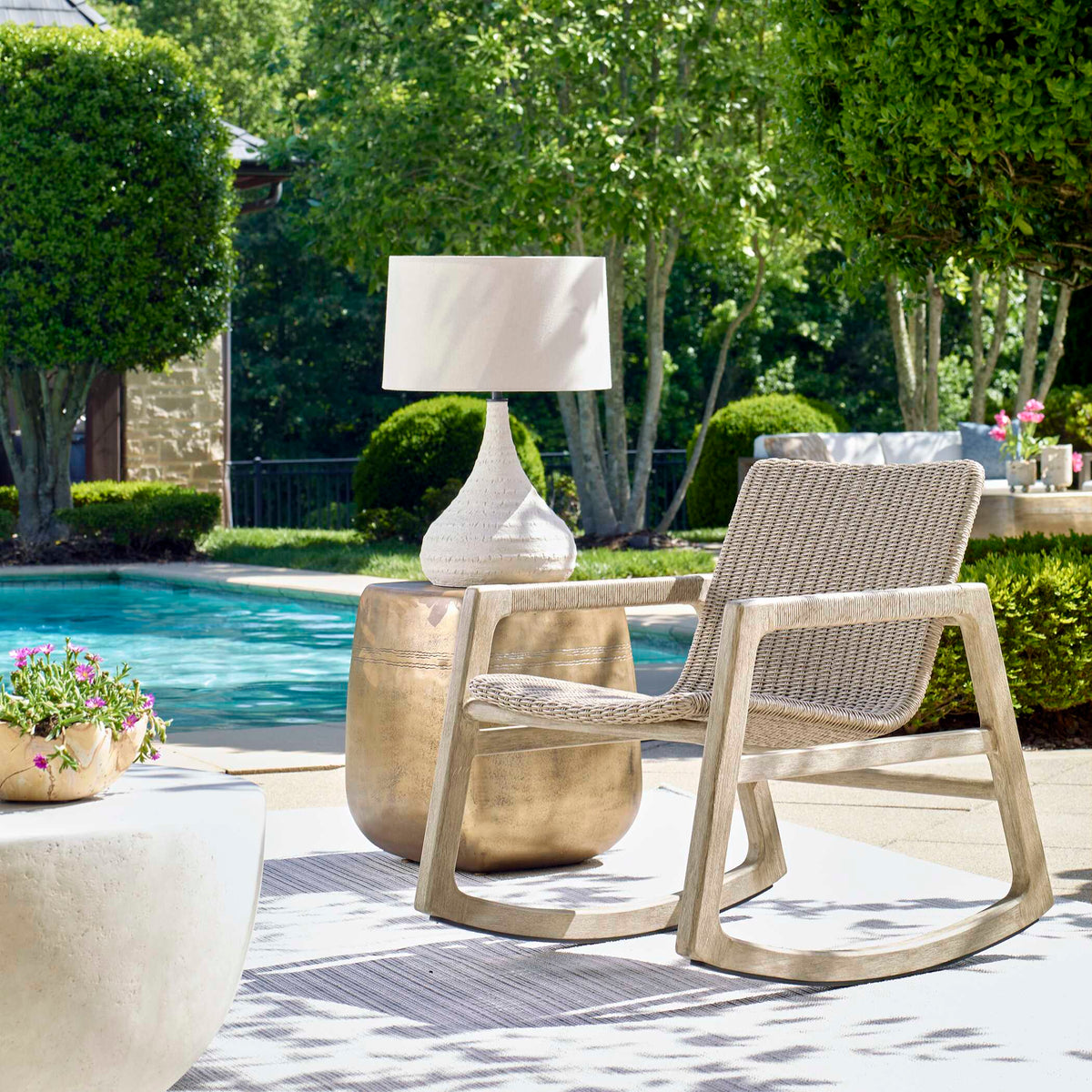 Olsen Indoor-Outdoor White Table Lamp