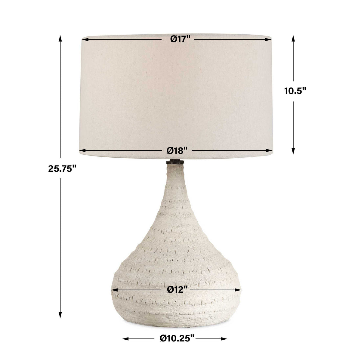 Olsen Indoor-Outdoor White Table Lamp